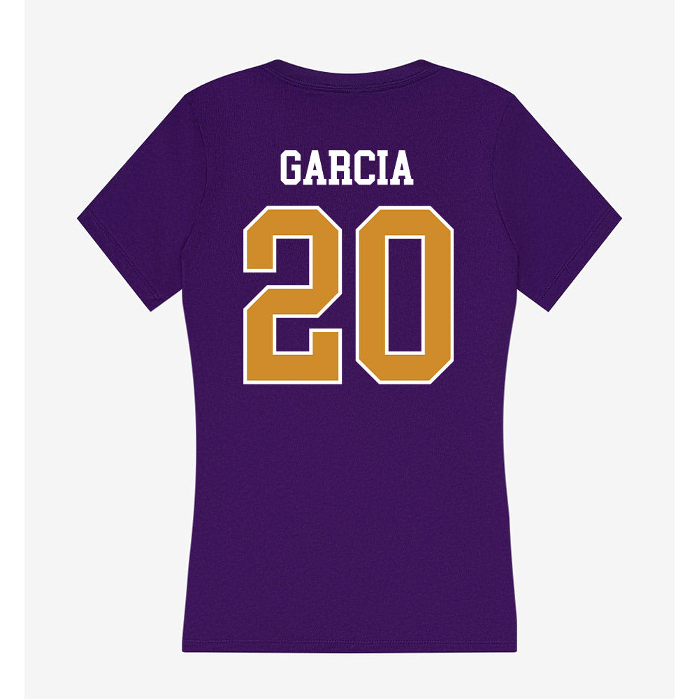 Alcorn - NCAA Baseball : Nicodemius Garcia - Women's V-Neck T-Shirt-1