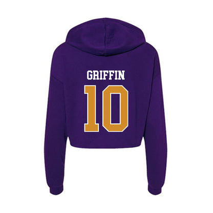 Alcorn - NCAA Football : Jaharon Griffin - Women's Crop Fleece Hoodie-1