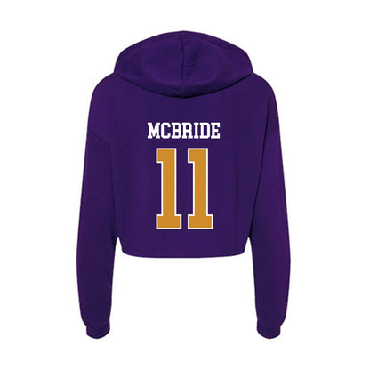 Alcorn - NCAA Softball : Rajayla McBride - Women's Crop Fleece Hoodie-1