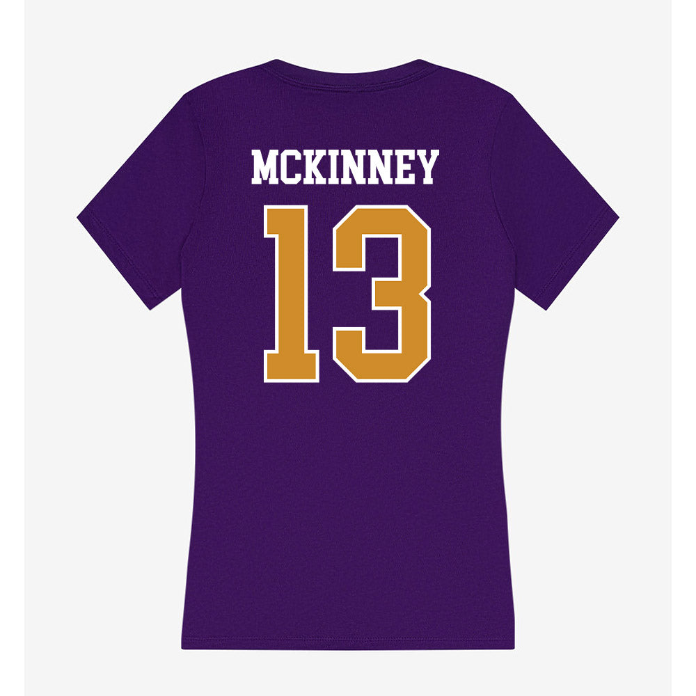 Alcorn - NCAA Football : Clinton Mckinney - Women's V-Neck T-Shirt-1