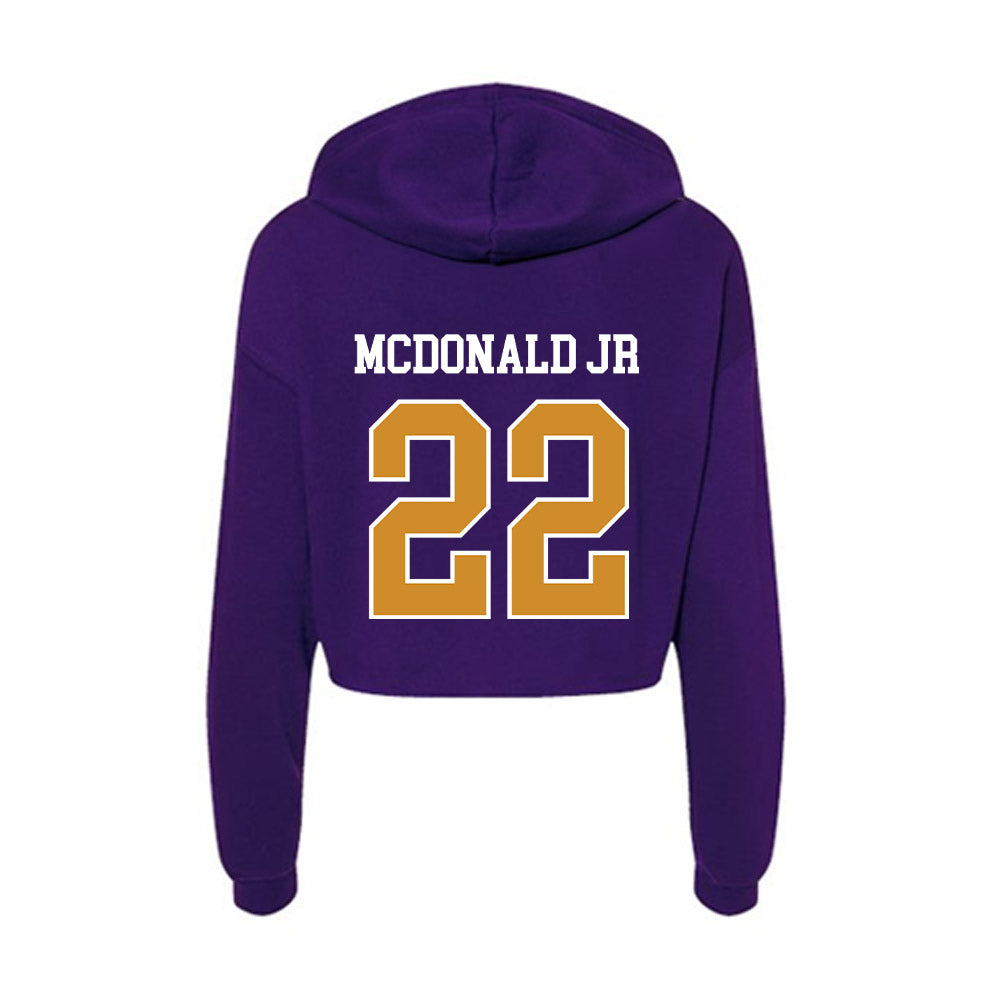 Alcorn - NCAA Football : Carl McDonald jr - Women's Crop Fleece Hoodie-1