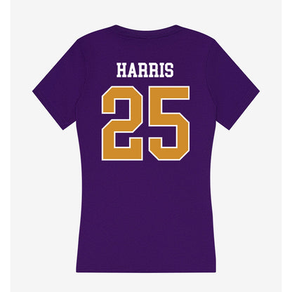 Alcorn - NCAA Baseball : Cooper Harris - Women's V-Neck T-Shirt-1