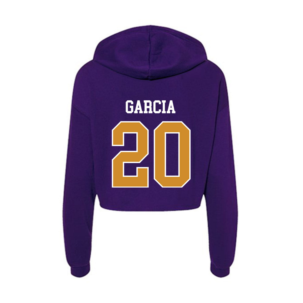 Alcorn - NCAA Baseball : Nicodemius Garcia - Women's Crop Fleece Hoodie-1