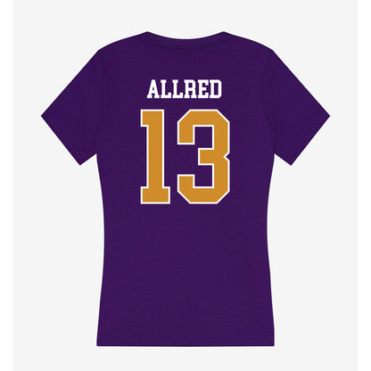Alcorn - NCAA Baseball : Hank Allred - Women's V-Neck T-Shirt-1