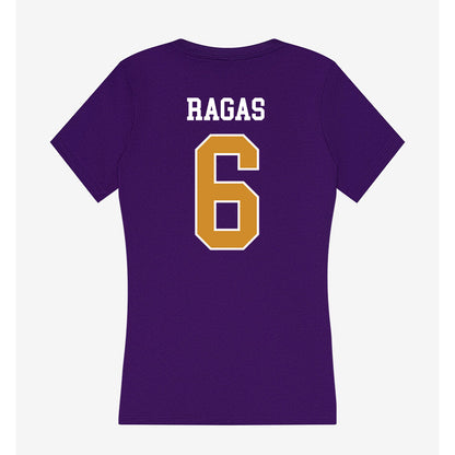 Alcorn - NCAA Baseball : Chase Ragas - Women's V-Neck T-Shirt-1