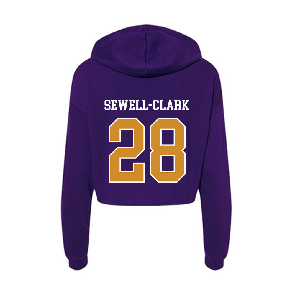 Alcorn - NCAA Football : JaCorian Sewell-Clark - Women's Crop Fleece Hoodie-1