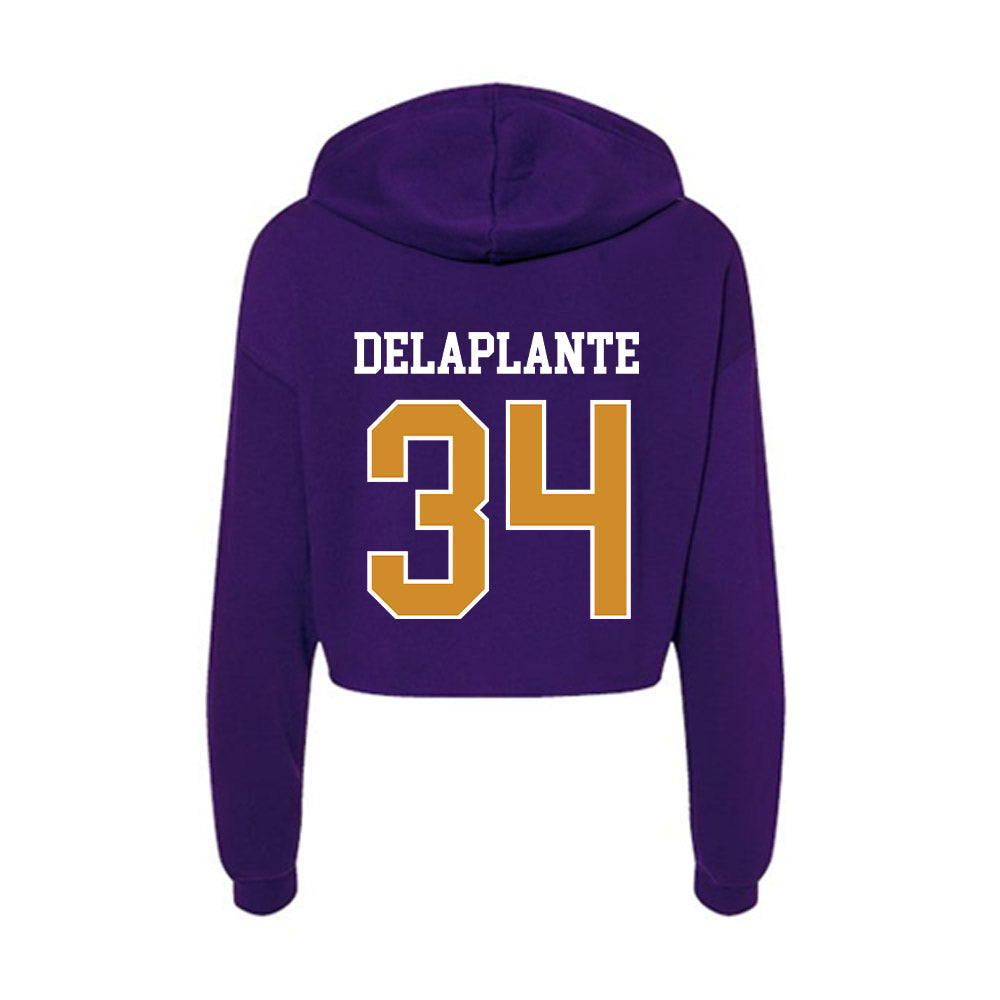 Alcorn - NCAA Baseball : Tristan Delaplante - Women's Crop Fleece Hoodie-1
