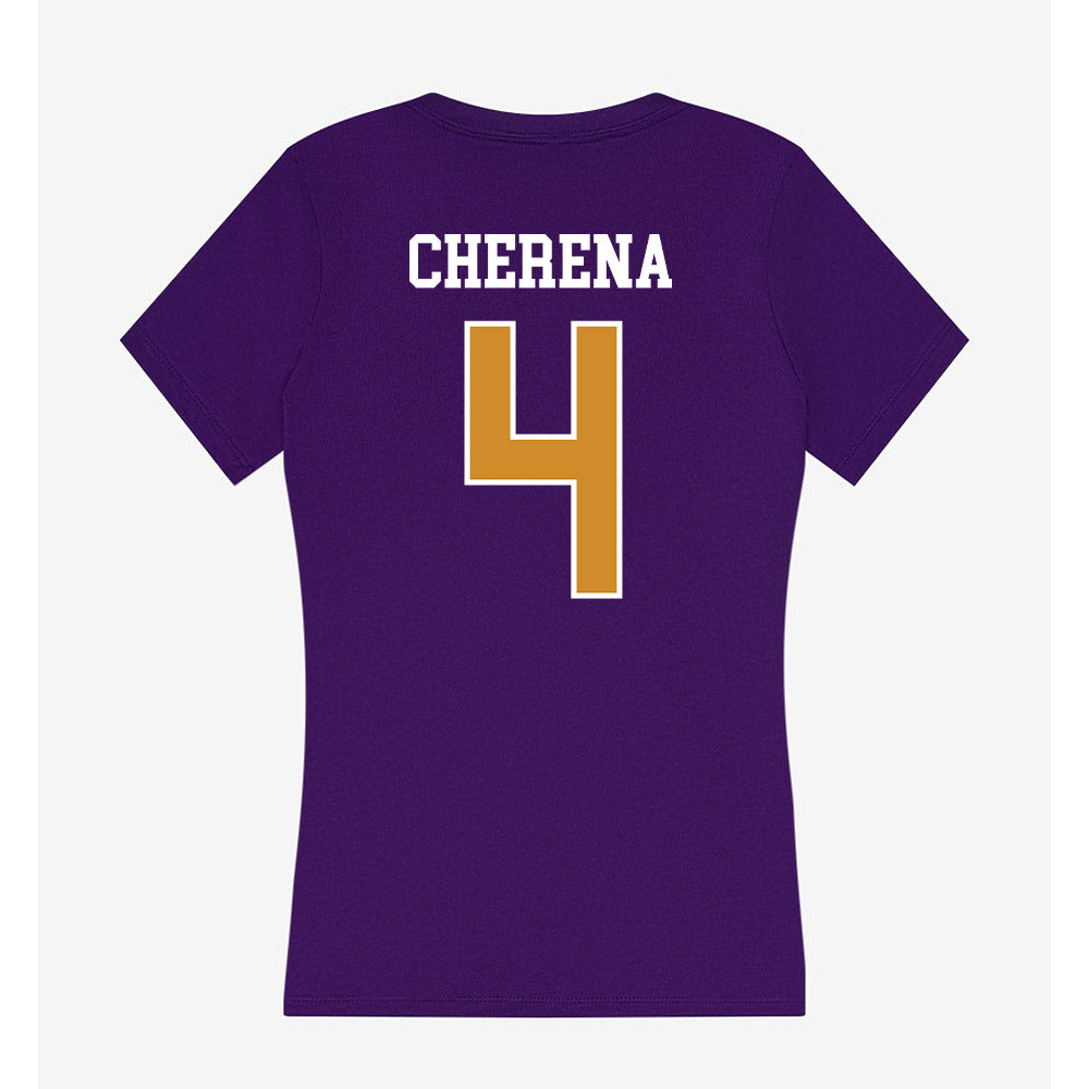 Alcorn - NCAA Baseball : Jose Cherena - Women's V-Neck T-Shirt-1