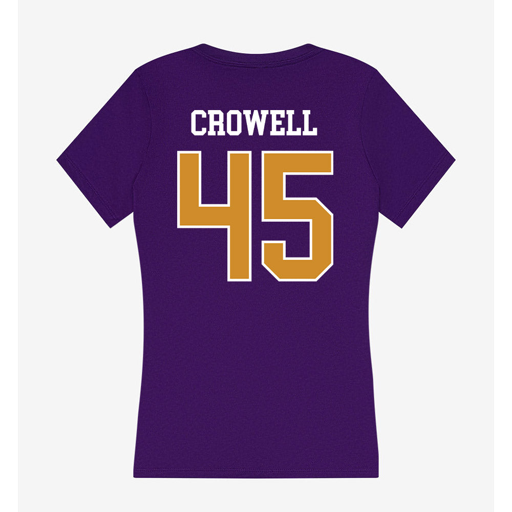 Alcorn - NCAA Football : Dillon Crowell - Women's V-Neck T-Shirt-1