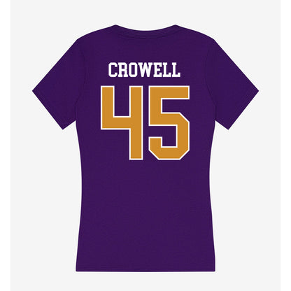 Alcorn - NCAA Football : Dillon Crowell - Women's V-Neck T-Shirt-1
