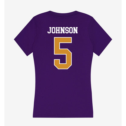 Alcorn - NCAA Women's Basketball : Jazlyn Johnson - Women's V-Neck T-Shirt-1