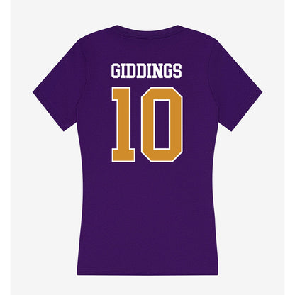 Alcorn - NCAA Women's Volleyball : Tomoni Giddings - Women's V-Neck T-Shirt-1
