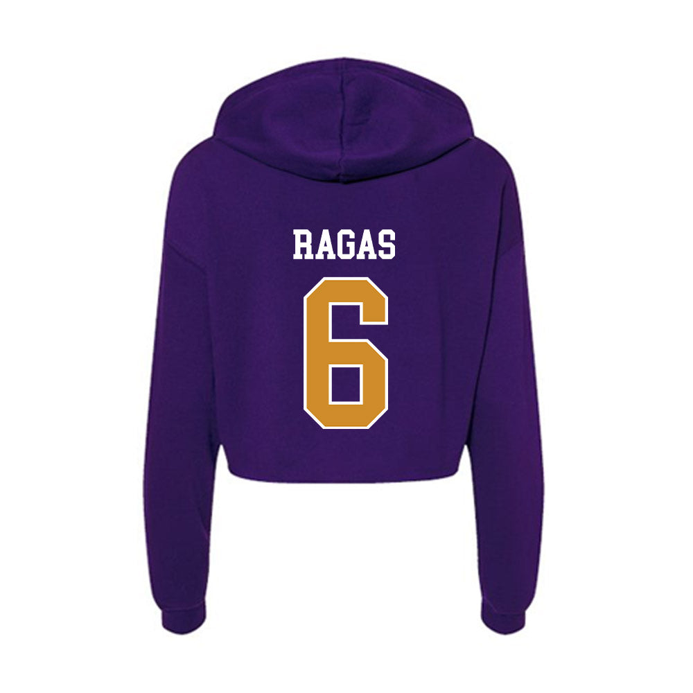 Alcorn - NCAA Baseball : Chase Ragas - Women's Crop Fleece Hoodie-1