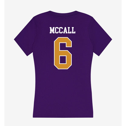 Alcorn - NCAA Football : Bakari McCall - Women's V-Neck T-Shirt-1
