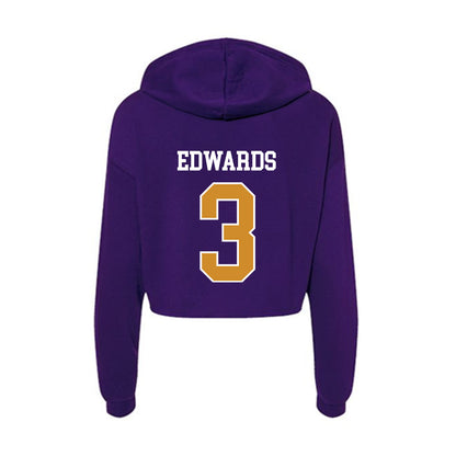 Alcorn - NCAA Football : Ste Edwards - Women's Crop Fleece Hoodie-1