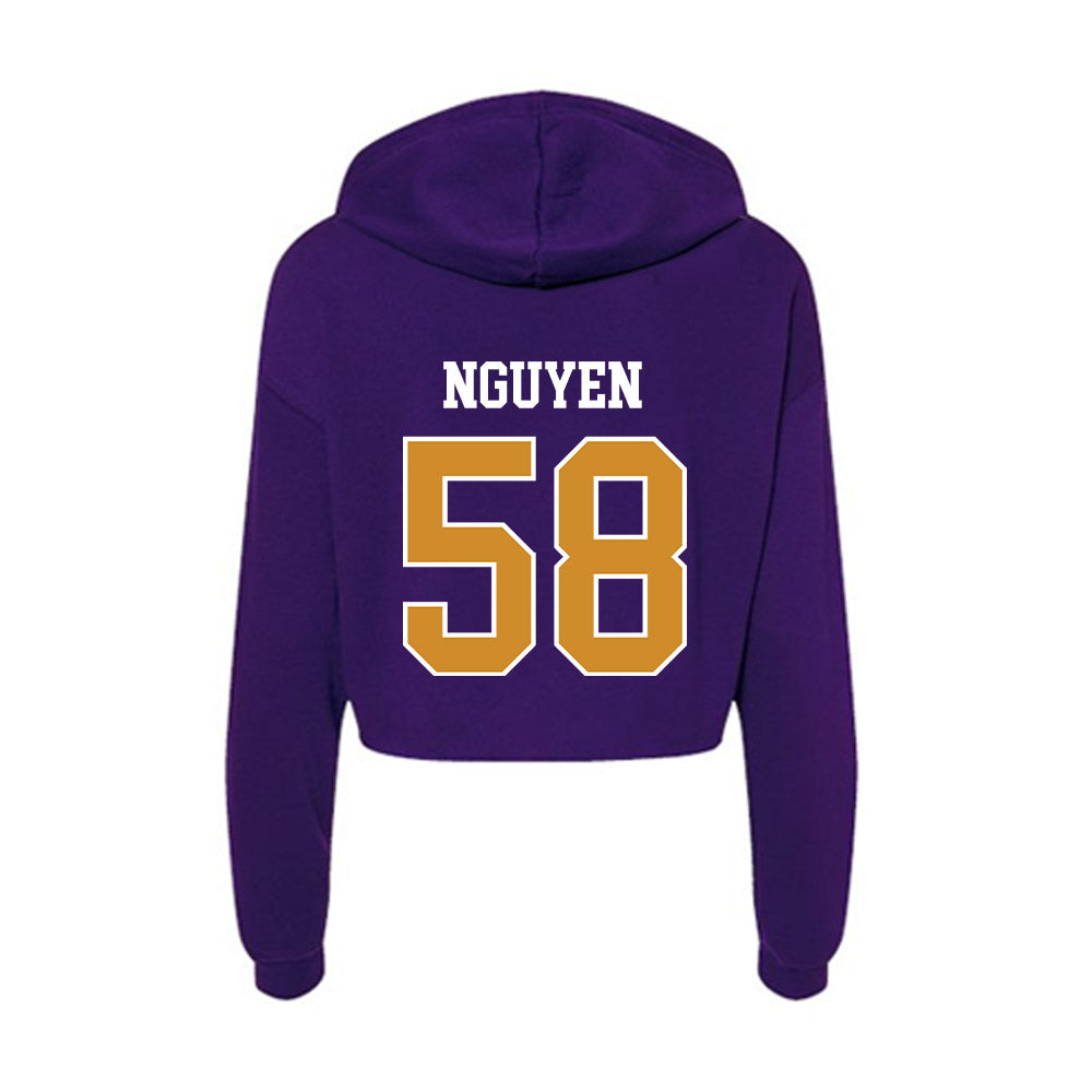 Alcorn - NCAA Football : Jaden Nguyen - Women's Crop Fleece Hoodie-1