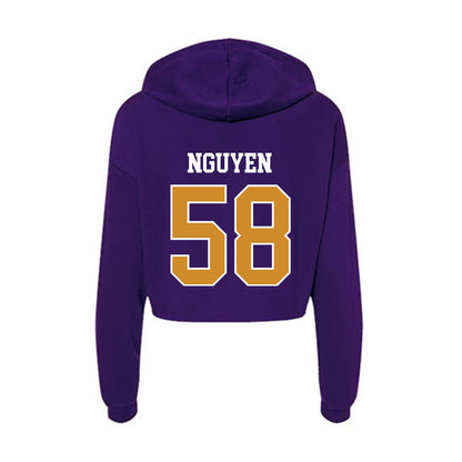 Alcorn - NCAA Football : Jaden Nguyen - Women's Crop Fleece Hoodie-1