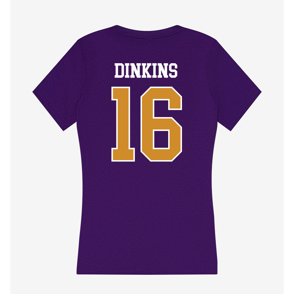 Alcorn - NCAA Football : Alvin Dinkins - Women's V-Neck T-Shirt-1