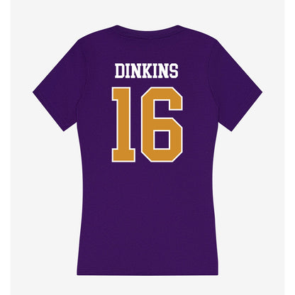 Alcorn - NCAA Football : Alvin Dinkins - Women's V-Neck T-Shirt-1