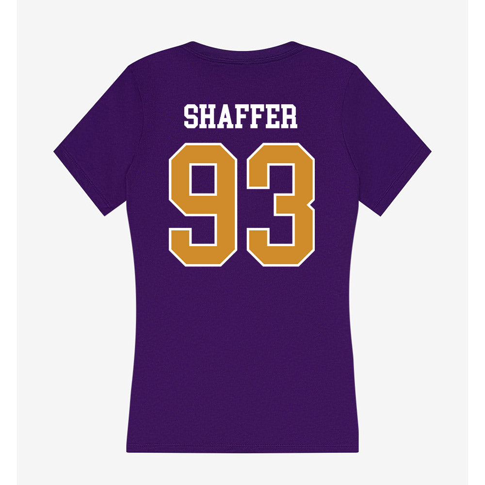 Alcorn - NCAA Football : Greg Shaffer - Women's V-Neck T-Shirt-1