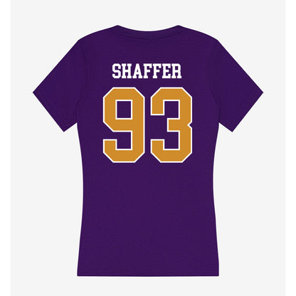 Alcorn - NCAA Football : Greg Shaffer - Women's V-Neck T-Shirt-1