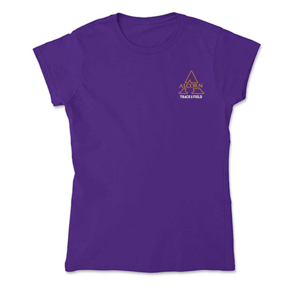Alcorn - NCAA Women's Track & Field : Kayotric Taplin - Soft Style Women’s T-Shirt-0