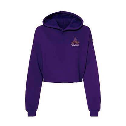 Alcorn - NCAA Women's Track & Field : Kayotric Taplin - Women's Crop Fleece Hoodie-0