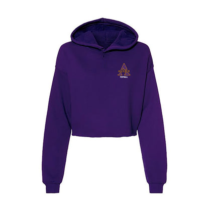 Alcorn - NCAA Football : Elijah Griffin - Women's Crop Fleece Hoodie-0