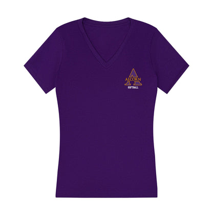 Alcorn - NCAA Softball : Layla Watts - Women's V-Neck T-Shirt-0