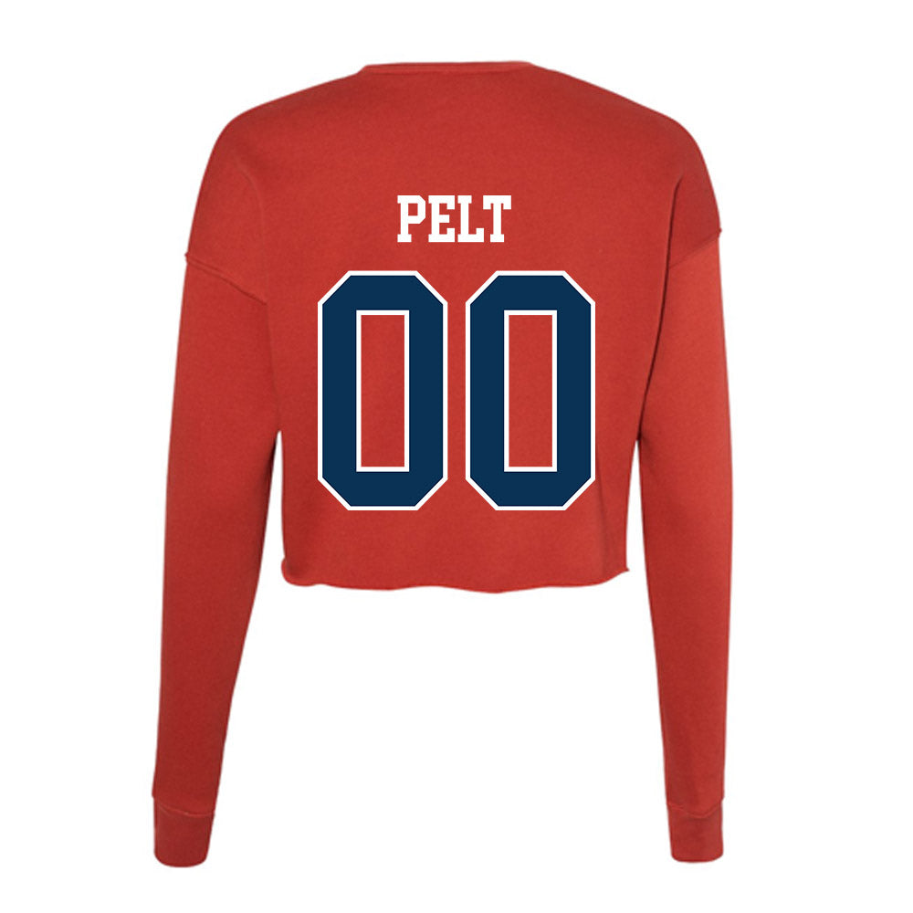 Saginaw Valley - NCAA Football : Jamison Pelt - Women's Cropped Crew Fleece-1