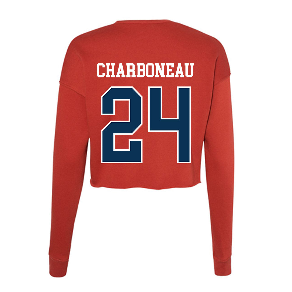 Saginaw Valley - NCAA Softball : Molly Charboneau - Women's Cropped Crew Fleece-1