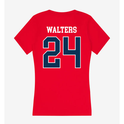 Saginaw Valley - NCAA Baseball : Mitchell Walters - Women's V-Neck T-Shirt-1