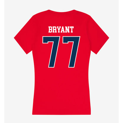 Saginaw Valley - NCAA Football : Kyle Bryant - Women's V-Neck T-Shirt-1