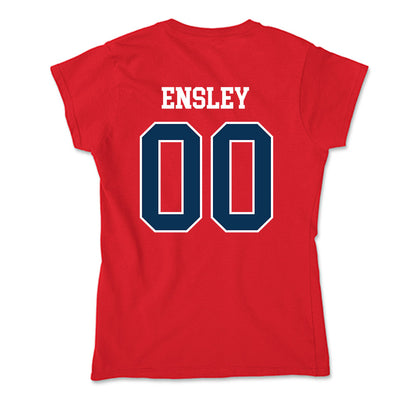 Saginaw Valley - NCAA Football : Christian Ensley - Soft Style Women’s T-Shirt-1