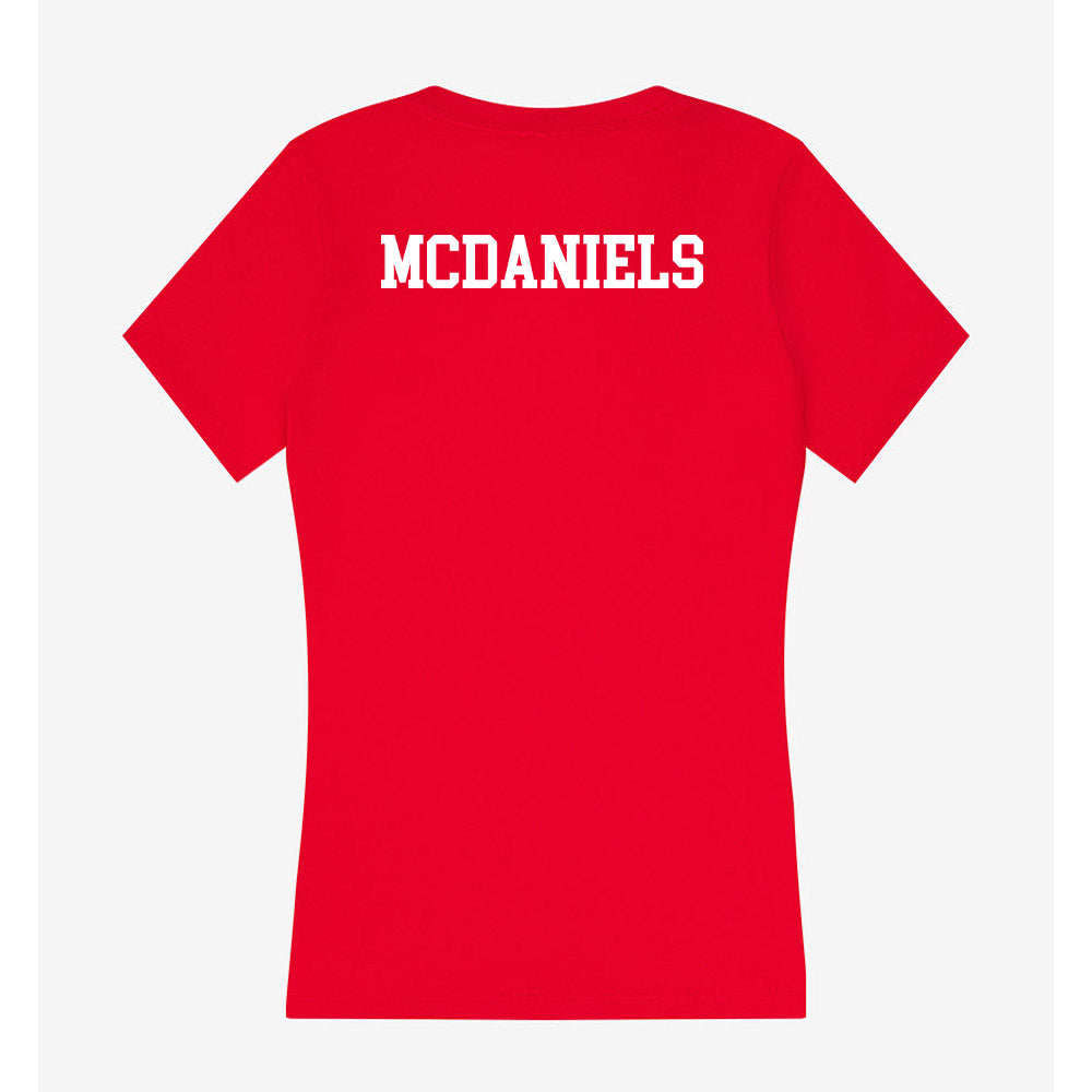 Saginaw Valley - NCAA Women's Track & Field : Destiny McDaniels - Women's V-Neck T-Shirt-1