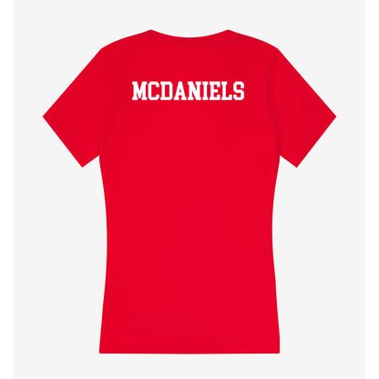 Saginaw Valley - NCAA Women's Track & Field : Destiny McDaniels - Women's V-Neck T-Shirt-1