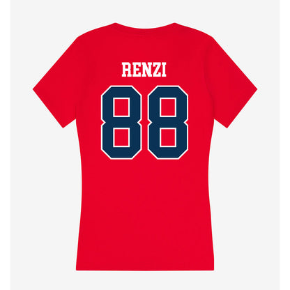 Saginaw Valley - NCAA Football : Michael Renzi - Women's V-Neck T-Shirt-1