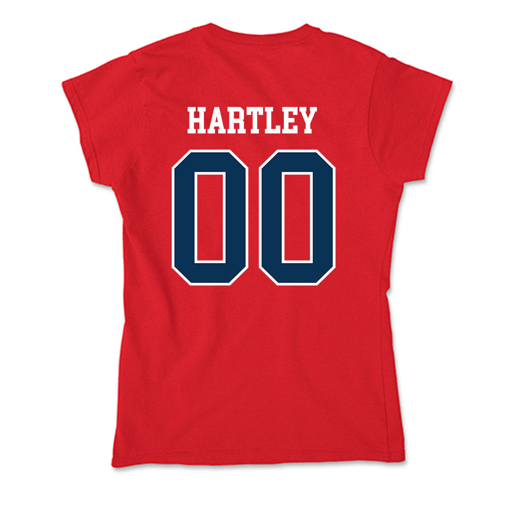 Saginaw Valley - NCAA Baseball : Jaxon Hartley - Soft Style Women’s T-Shirt-1