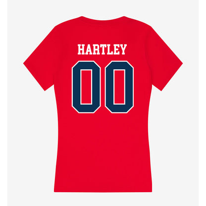 Saginaw Valley - NCAA Baseball : Jaxon Hartley - Women's V-Neck T-Shirt-1