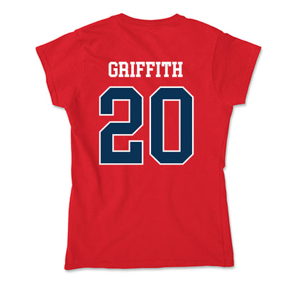 Saginaw Valley - NCAA Men's Soccer : Justin Griffith - Soft Style Women’s T-Shirt-1