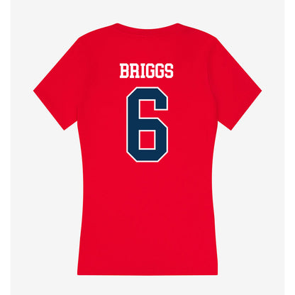 Saginaw Valley - NCAA Baseball : Sam Briggs - Women's V-Neck T-Shirt-1