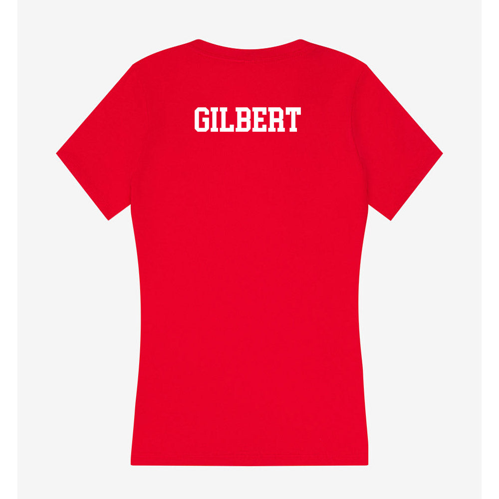 Saginaw Valley - NCAA Men's Swimming & Diving : Reid Gilbert - Women's V-Neck T-Shirt-1