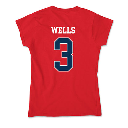 Saginaw Valley - NCAA Football : Aelijah Wells - Soft Style Women’s T-Shirt-1