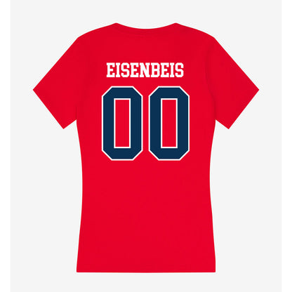 Saginaw Valley - NCAA Football : Drew Eisenbeis - Women's V-Neck T-Shirt-1
