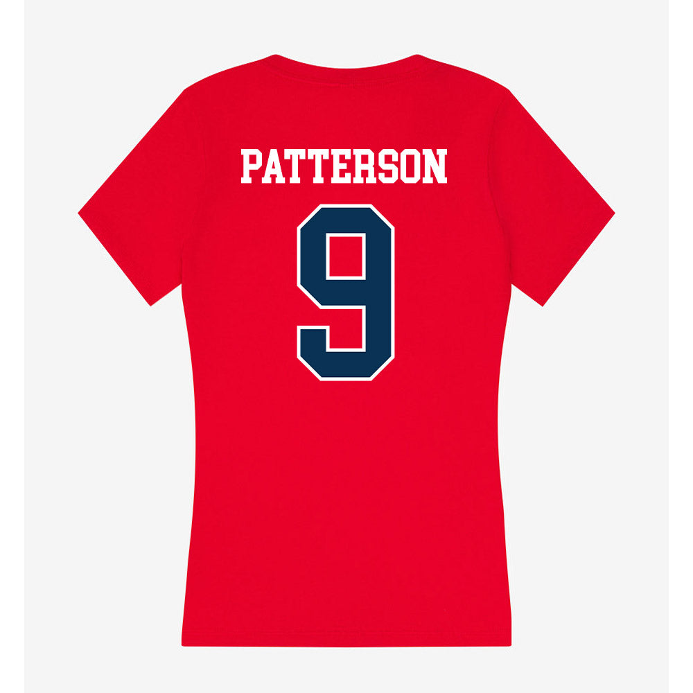 Saginaw Valley - NCAA Football : Nicholas Patterson - Women's V-Neck T-Shirt-1