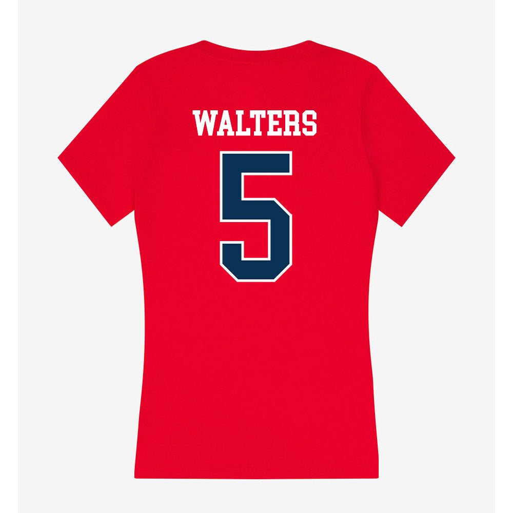 Saginaw Valley - NCAA Baseball : Ryan Walters - Women's V-Neck T-Shirt-1