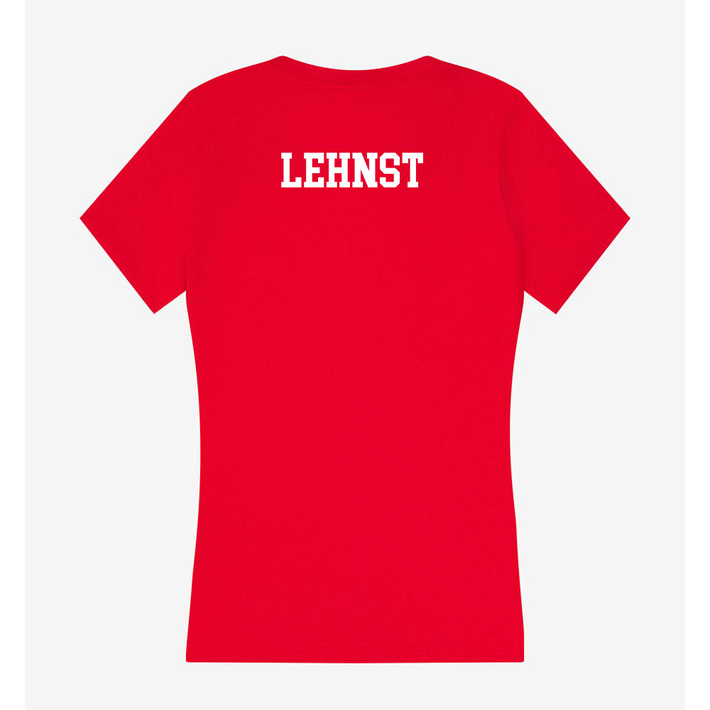 Saginaw Valley - NCAA Women's Cross Country : Lili Lehnst - Women's V-Neck T-Shirt-1