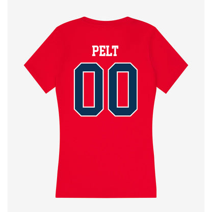 Saginaw Valley - NCAA Football : Jamison Pelt - Women's V-Neck T-Shirt-1