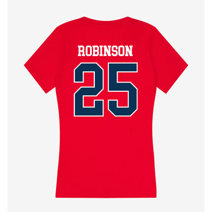 Saginaw Valley - NCAA Baseball : Aiden Robinson - Women's V-Neck T-Shirt-1