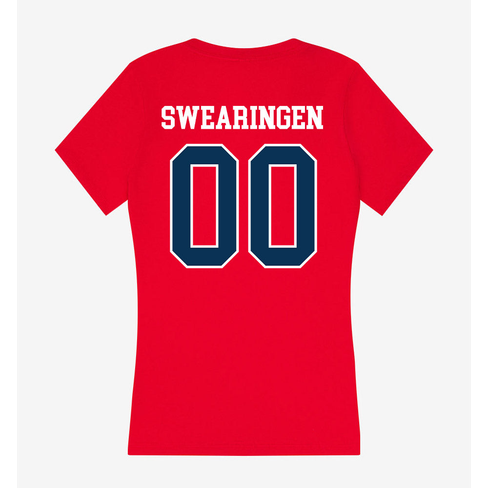 Saginaw Valley - NCAA Baseball : Cameron Swearingen - Women's V-Neck T-Shirt-1